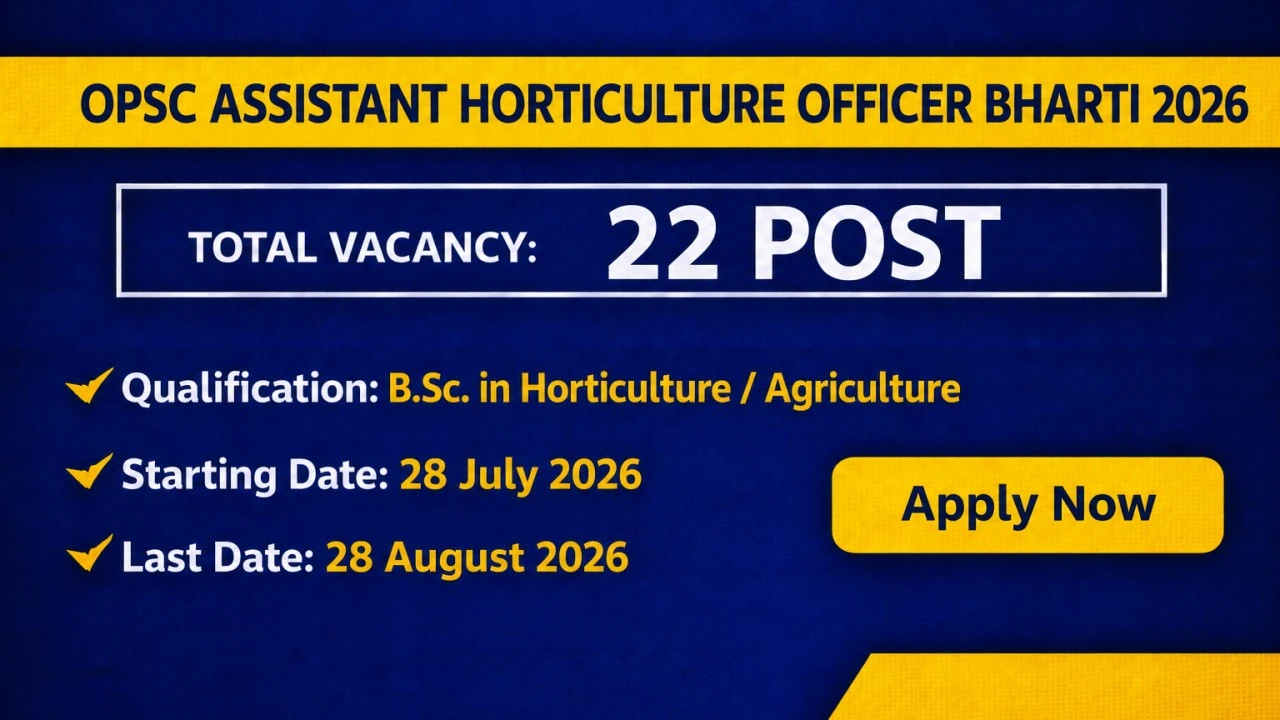 opsc-assistant-horticulture-officer-bharti-2026